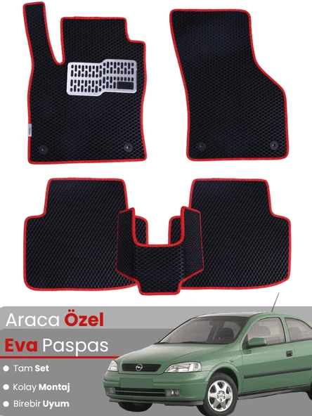 OPEL ASTRA G (1998-2004) Uyumlu EVA Paspas Tam Set–Araca Özel,Kolay Montaj,Su Geçirmez ürün görseli 1