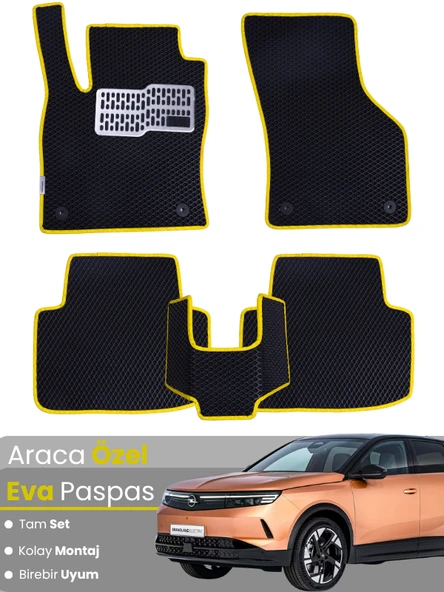 OPEL GRANDLAND HYBRİD (2025-2025) Uyumlu EVA Paspas Tam Set–Araca Özel,Kolay Montaj,Oto Paspas ürün görseli 1