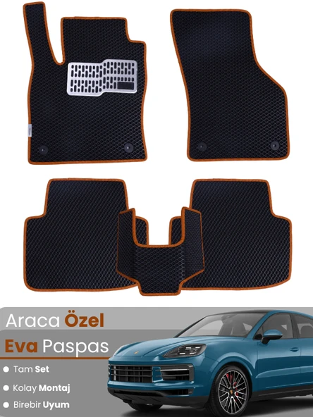 PORSCHE CAYENNE COUPE (2018-2024) Uyumlu EVA Paspas Tam Set–Araca Özel,Oto Paspas ürün görseli 1