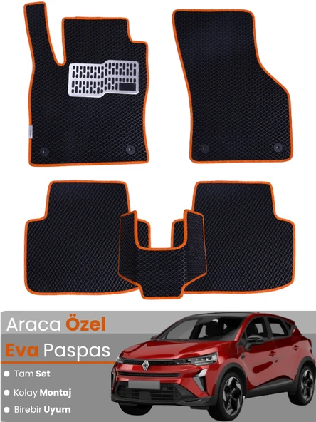 RENAULT CAPTUR 3 (2024-2025) Uyumlu EVA Paspas Tam Set–Araca Özel,Oto Paspas ürün görseli 1