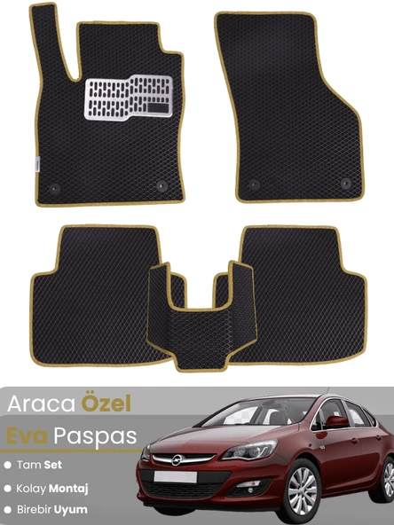 OPEL ASTRA J SEDAN (2012-2018) Uyumlu EVA Paspas Tam Set–Araca Özel,Kolay Montaj ürün görseli 1