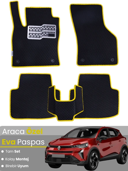 RENAULT CAPTUR 3 (2024-2025) Uyumlu EVA Paspas Tam Set–Araca Özel,Oto Paspas ürün görseli 1