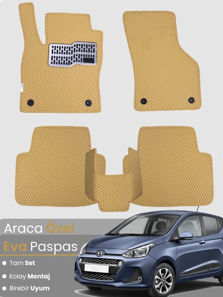 HYUNDAİ i10 (2013-2019) Uyumlu EVA Paspas Tam Set–Araca Özel,Kolay Montaj,Su Geçirmez ürün görseli 1
