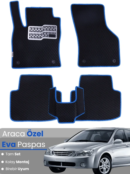 KİA CERATO (2003-2008) Uyumlu EVA Paspas Tam Set–Araca Özel,Kolay Montaj,Su Geçirmez ürün görseli 1