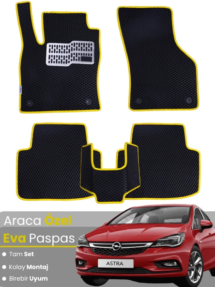 OPEL ASTRA H HATCHBACK (2010-2013) Uyumlu EVA Paspas Tam Set–Araca Özel,Kolay Montaj,Su Geçirmez ürün görseli 1