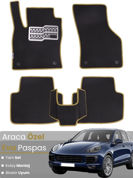 PORSCHE CAYENNE (2011-2017) Uyumlu EVA Paspas Tam Set–Araca Özel,Oto Paspas ürün görseli 1