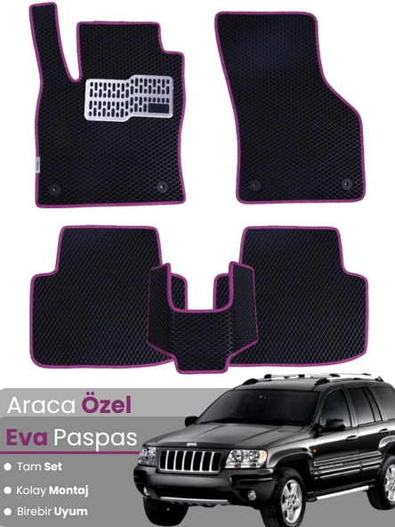JEEP GRAND CHEROKEE (1999-2005) Uyumlu EVA Paspas Tam Set–Araca Özel,Kolay Montaj,Su Geçirmez ürün görseli 1