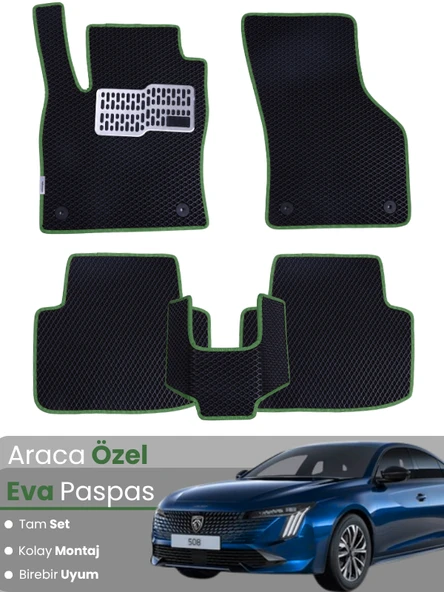 PEUGEOT 508 (2019-2025) Uyumlu EVA Paspas Tam Set–Araca Özel,Oto Paspas,Kolay Montaj ürün görseli 1