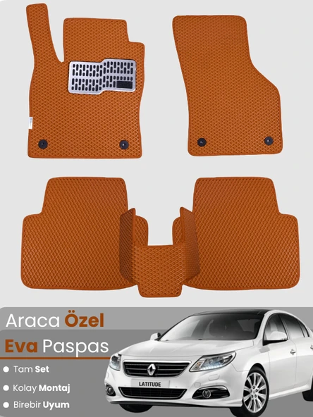 RENAULT LATİTUDE (2010-2015) Uyumlu EVA Paspas Tam Set–Oto Paspas,Araca Özel ürün görseli 1