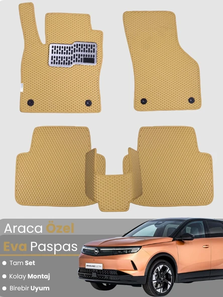 OPEL GRANDLAND HYBRİD (2025-2025) Uyumlu EVA Paspas Tam Set–Araca Özel,Kolay Montaj,Oto Paspas ürün görseli 1