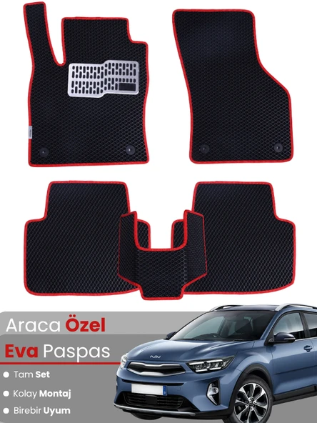 KİA STONİC (2017-2025) Uyumlu EVA Paspas Tam Set–Araca Özel,Kolay Montaj,Su Geçirmez ürün görseli 1