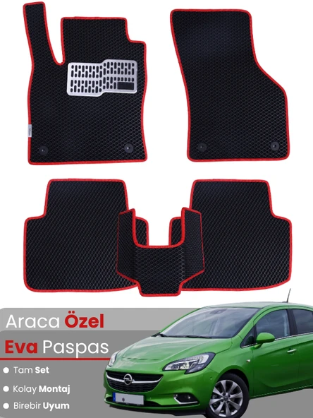 OPEL CORSA E (2014-2018) Uyumlu EVA Paspas Tam Set–Araca Özel,Kolay Montaj,Oto Paspas ürün görseli 1