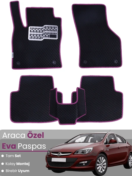 OPEL ASTRA J SEDAN (2012-2018) Uyumlu EVA Paspas Tam Set–Araca Özel,Kolay Montaj ürün görseli 1