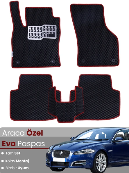JAGUAR XF (2008-2015) Uyumlu EVA Paspas Tam Set–Araca Özel,Kolay Montaj,Su Geçirmez ürün görseli 1