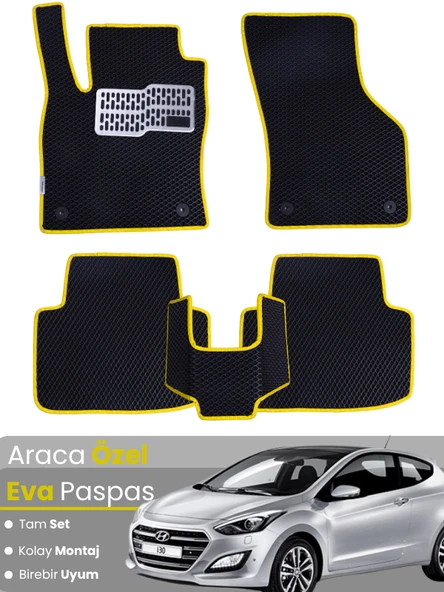 HYUNDAİ i30 (2011-2017) Uyumlu EVA Paspas Tam Set–Araca Özel,Kolay Montaj,Su Geçirmez ürün görseli 1