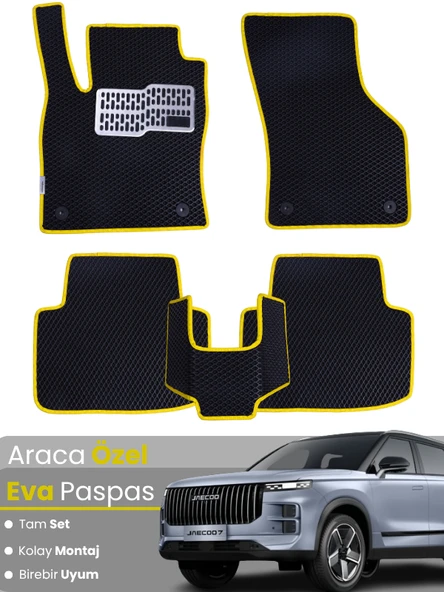 JAECOO 7 4X4 (2024-2025) Uyumlu EVA Paspas Tam Set–Araca Özel,Kolay Montaj,Su Geçirmez ürün görseli 1