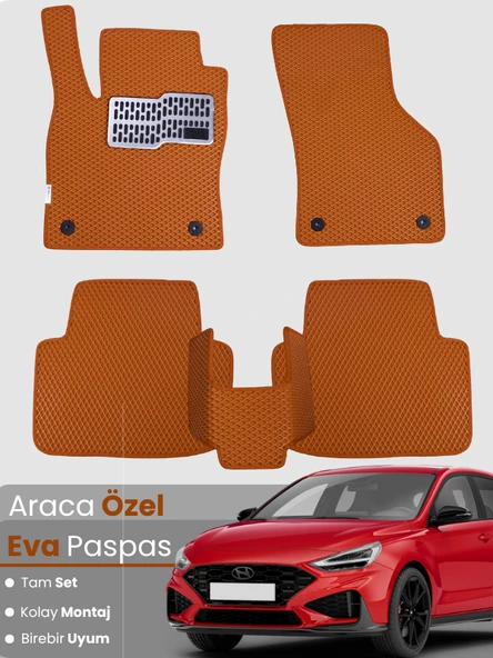 HYUNDAİ i30 (2017-2025) Uyumlu EVA Paspas Tam Set–Araca Özel,Kolay Montaj,Su Geçirmez ürün görseli 1