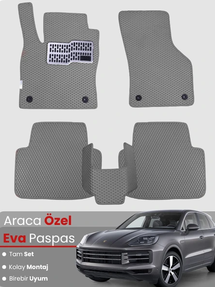 PORSCHE CAYENNE (2018-2024) Uyumlu EVA Paspas Tam Set–Araca Özel,Oto Paspas ürün görseli 1