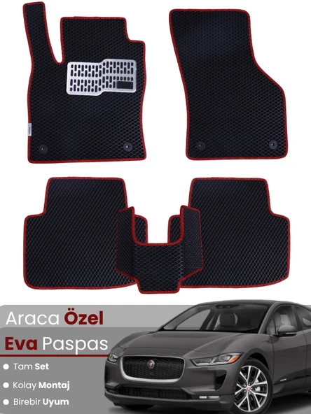 JAGUAR I PACE (2018-2025) Uyumlu EVA Paspas Tam Set–Araca Özel,Kolay Montaj,Su Geçirmez ürün görseli 1