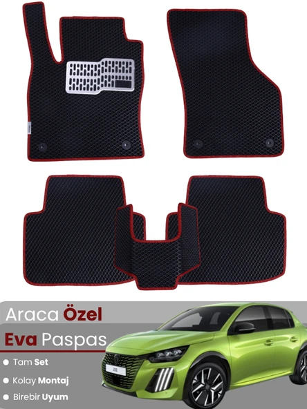 PEUGEOT 208 (2019-2025) Uyumlu EVA Paspas Tam Set–Araca Özel,Oto Paspas,Kolay Montaj ürün görseli 1
