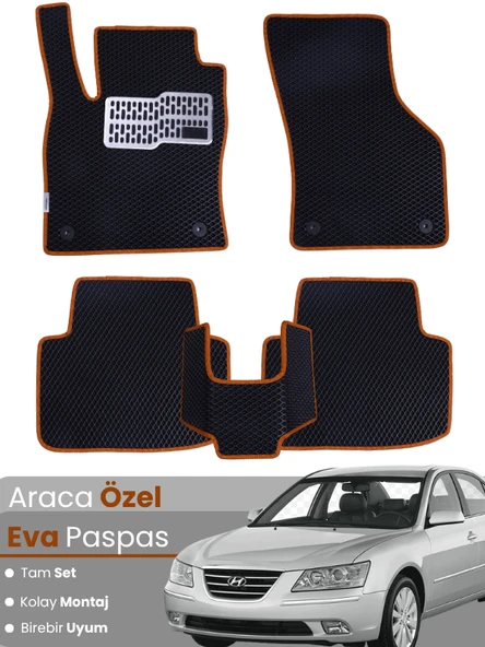 HYUNDAİ SONATA (2005-2010) Uyumlu EVA Paspas Tam Set–Araca Özel,Kolay Montaj,Su Geçirmez ürün görseli 1