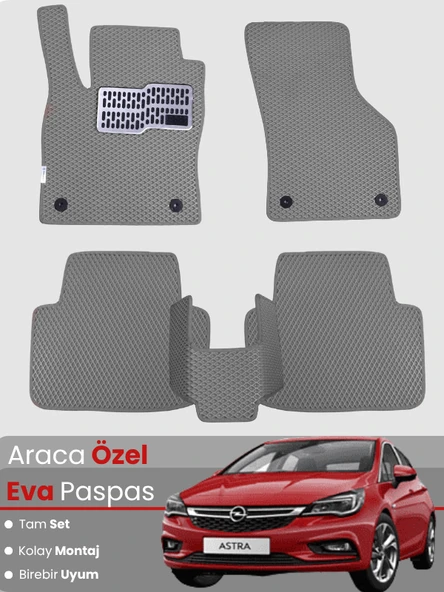 OPEL ASTRA K HATCHBACK (2015-2021) Uyumlu EVA Paspas Tam Set–Araca Özel,Kolay Montaj ürün görseli 1