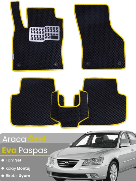 HYUNDAİ SONATA (2005-2010) Uyumlu EVA Paspas Tam Set–Araca Özel,Kolay Montaj,Su Geçirmez ürün görseli 1