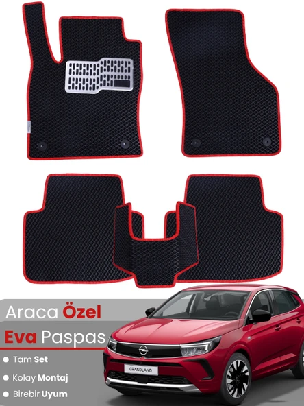 OPEL GRANDLAND (2024-2025) Uyumlu EVA Paspas Tam Set–Araca Özel,Kolay Montaj,Oto Paspas ürün görseli 1