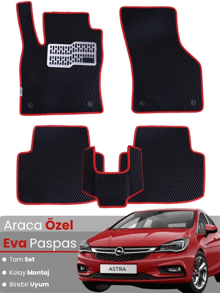 OPEL ASTRA H HATCHBACK (2010-2013) Uyumlu EVA Paspas Tam Set–Araca Özel,Kolay Montaj,Su Geçirmez ürün görseli 1