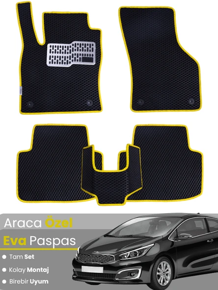 KİA CEED HATCHBACK (2012-2018) Uyumlu EVA Paspas Tam Set–Araca Özel,Kolay Montaj,Su Geçirmez ürün görseli 1