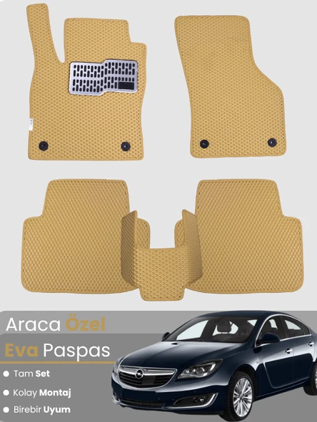 OPEL INSİGNİA (2013-2017) Uyumlu EVA Paspas Tam Set–Araca Özel,Kolay Montaj,Oto Paspas ürün görseli 1