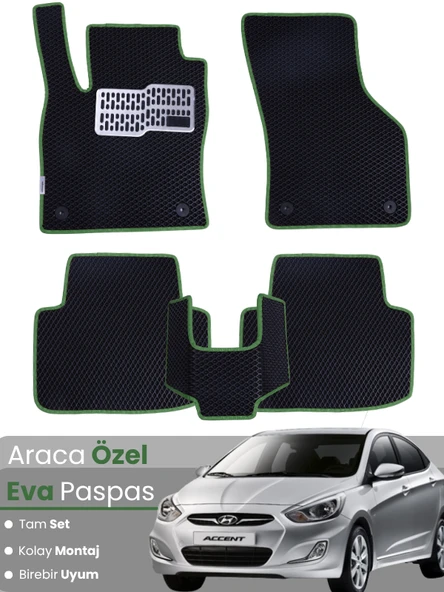 HYUNDAİ ACCENT BLUE (2011-2018) Uyumlu EVA Paspas Tam Set–Araca Özel,Kolay Montaj ürün görseli 1