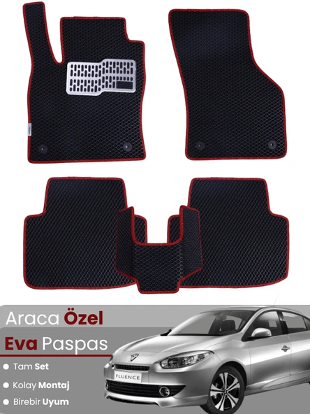 RENAULT FLUENCE (2009-2014) Uyumlu EVA Paspas Tam Set–Oto Paspas,Araca Özel ürün görseli 1