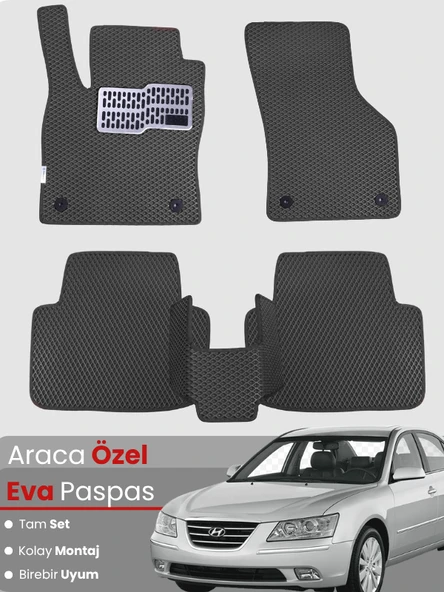 HYUNDAİ SONATA (2005-2010) Uyumlu EVA Paspas Tam Set–Araca Özel,Kolay Montaj,Su Geçirmez ürün görseli 1