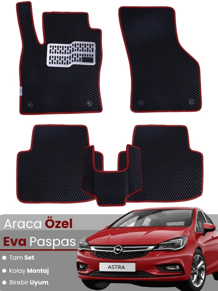 OPEL ASTRA H HATCHBACK (2010-2013) Uyumlu EVA Paspas Tam Set–Araca Özel,Kolay Montaj,Su Geçirmez ürün görseli 1