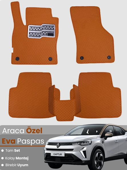 RENAULT CAPTUR 2 (2020-2023) Uyumlu EVA Paspas Tam Set–Araca Özel,Oto Paspas ürün görseli 1