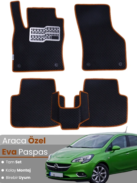 OPEL CORSA E (2014-2018) Uyumlu EVA Paspas Tam Set–Araca Özel,Kolay Montaj,Oto Paspas ürün görseli 1