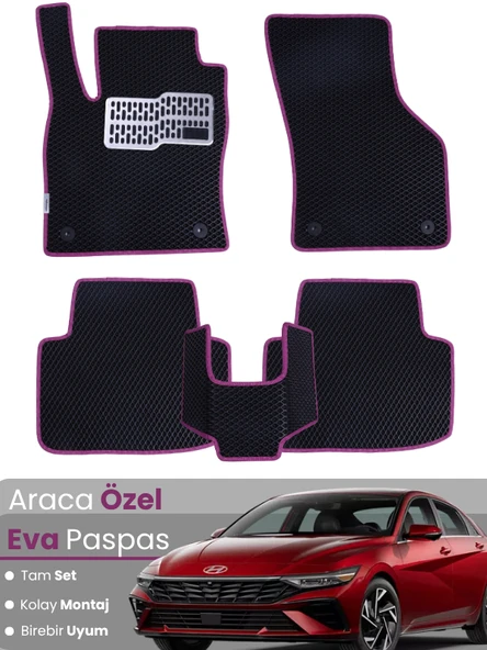 HYUNDAİ ELANTRA (2020-2025) Uyumlu EVA Paspas Tam Set–Araca Özel,Kolay Montaj,Su Geçirmez ürün görseli 1