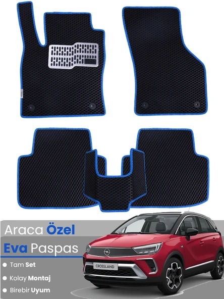 OPEL CROSSLAND (2020-2025) Uyumlu EVA Paspas Tam Set–Araca Özel,Kolay Montaj,Oto Paspas ürün görseli 1