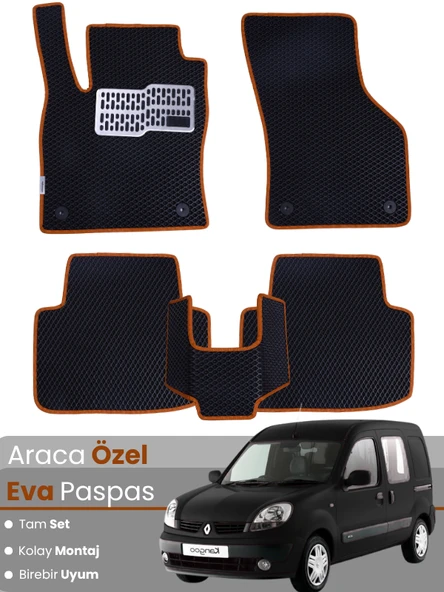 RENAULT KANGOO 1 (1997-2007) Uyumlu EVA Paspas Tam Set–Oto Paspas,Araca Özel ürün görseli 1