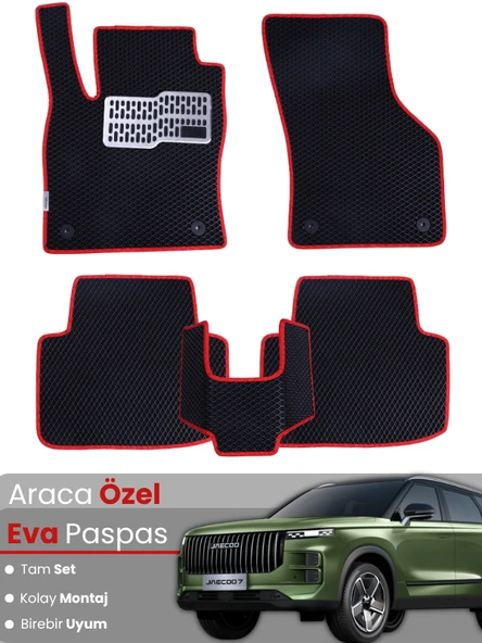 JAECOO 7 4X2 (2024-2025) Uyumlu EVA Paspas Tam Set–Araca Özel,Kolay Montaj,Su Geçirmez ürün görseli 1