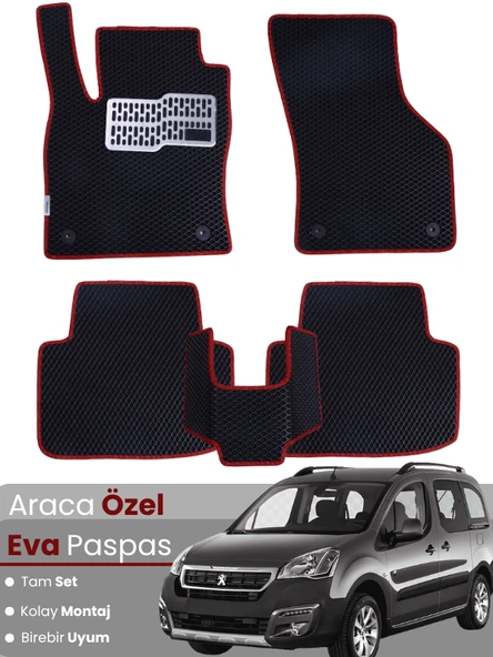PEUGEOT PARTNER (2008-2018) Uyumlu EVA Paspas Tam Set–Araca Özel,Oto Paspas ürün görseli 1