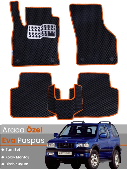 OPEL FRONTERA (1998-2004) Uyumlu EVA Paspas Tam Set–Araca Özel,Kolay Montaj,Oto Paspas ürün görseli 1