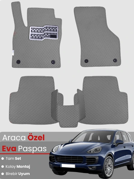 PORSCHE CAYENNE (2011-2017) Uyumlu EVA Paspas Tam Set–Araca Özel,Oto Paspas ürün görseli 1