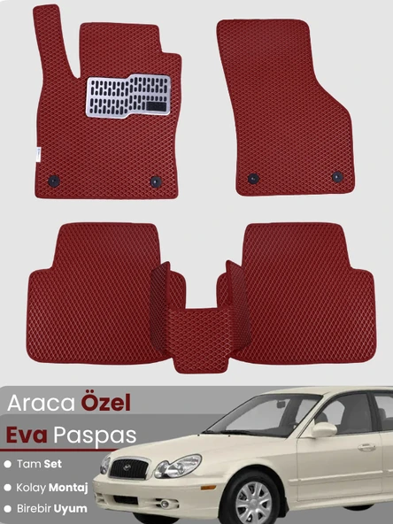 HYUNDAİ SONATA (1998-2005) Uyumlu EVA Paspas Tam Set–Araca Özel,Kolay Montaj,Su Geçirmez ürün görseli 1