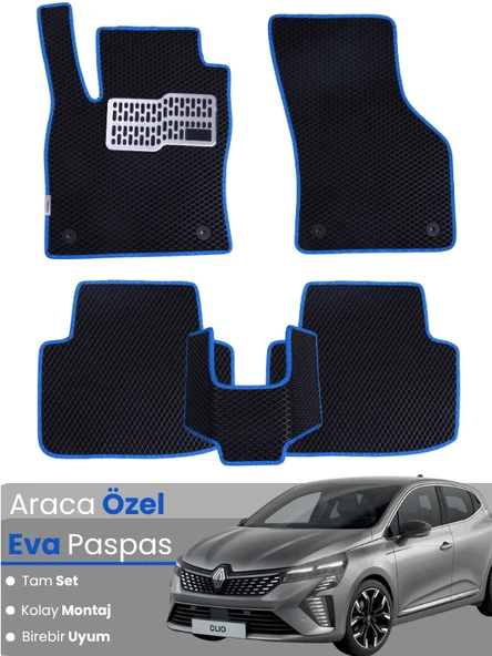 RENAULT CLİO 5 (2020-2025) Uyumlu EVA Paspas Tam Set–Oto Paspas,Araca Özel ürün görseli 1