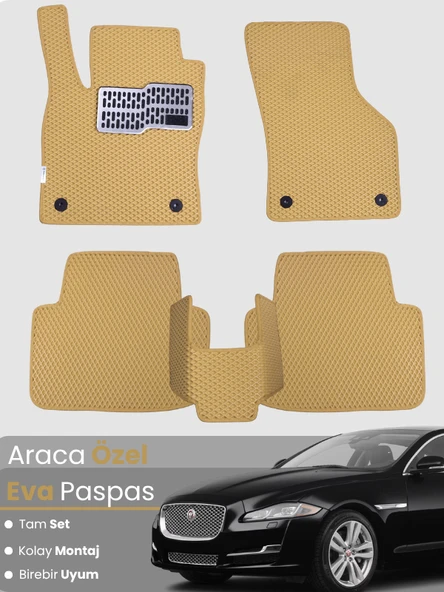 JAGUAR XJ LONG (2009-2019) Uyumlu EVA Paspas Tam Set–Araca Özel,Kolay Montaj,Su Geçirmez ürün görseli 1