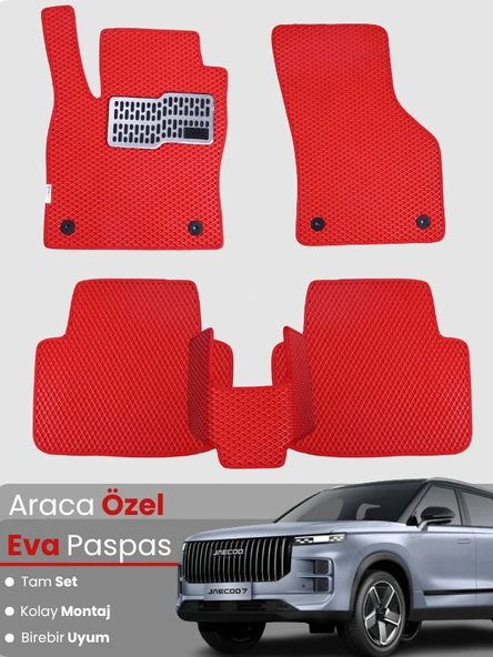 JAECOO 7 4X4 (2024-2025) Uyumlu EVA Paspas Tam Set–Araca Özel,Kolay Montaj,Su Geçirmez ürün görseli 1