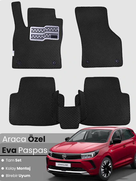 OPEL GRANDLAND (2024-2025) Uyumlu EVA Paspas Tam Set–Araca Özel,Kolay Montaj,Oto Paspas ürün görseli 1