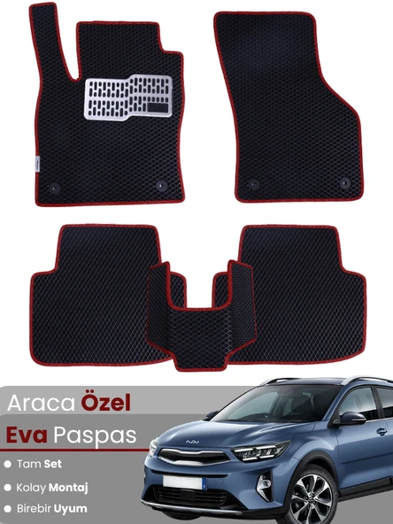 KİA STONİC (2017-2025) Uyumlu EVA Paspas Tam Set–Araca Özel,Kolay Montaj,Su Geçirmez ürün görseli 1